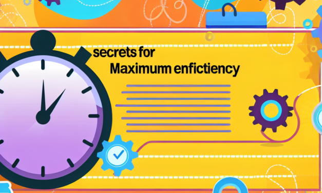 Gestisci il Tempo – Segreti per la massima efficienza!
